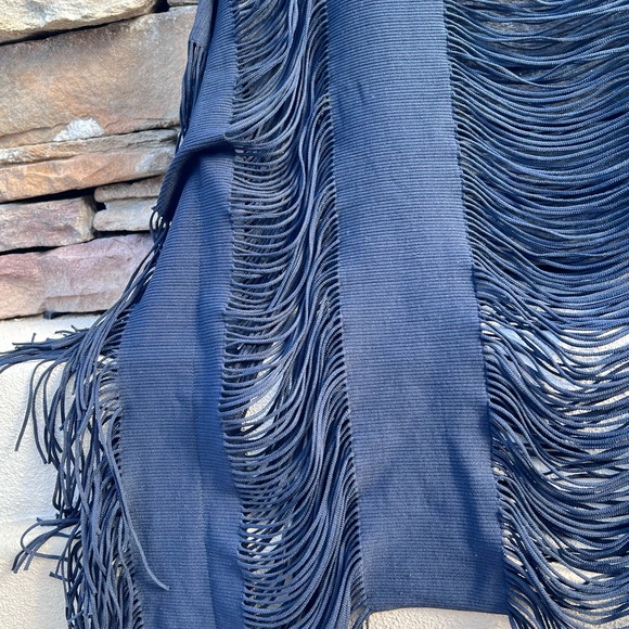 PilyQ Haute Summer black Poncho bathing suit cover up one size - Picture 14 of 15